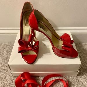 Valentino Red Bow Pumps sz 39